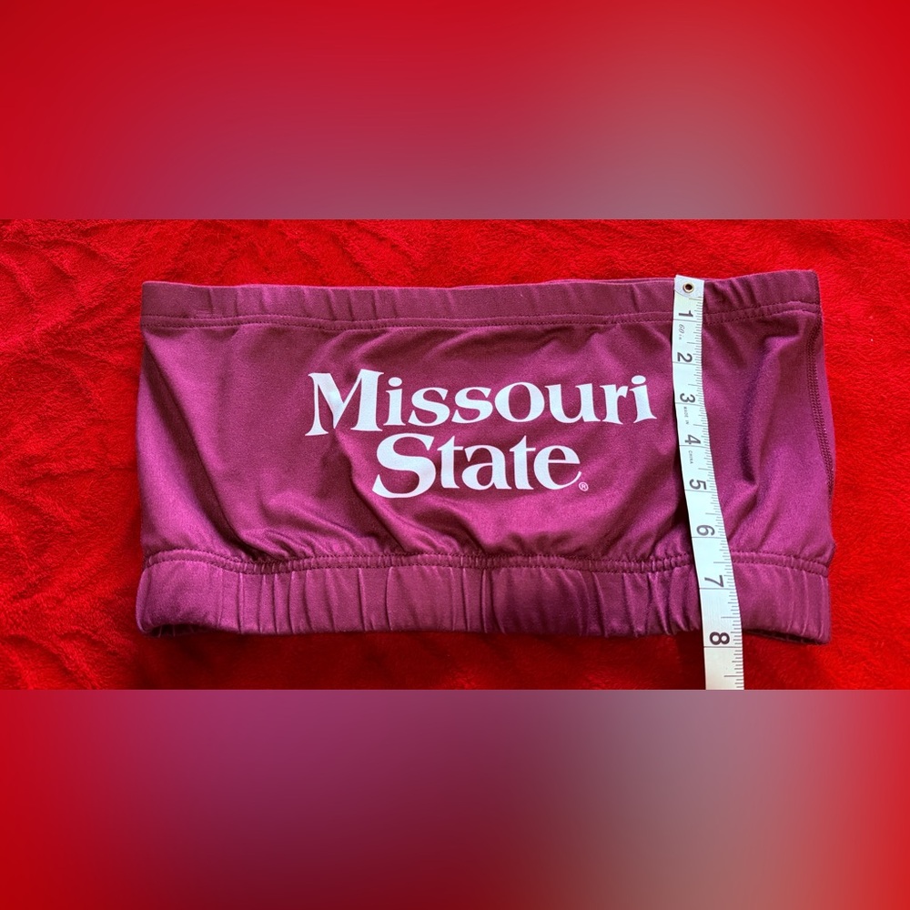 NEW Large MSU Bra Top Measurements N Pictures Go Bears School Spirit Missouri 🐻 - Picture 3 of 6